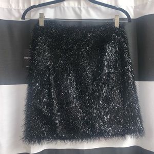 Black Tinsel Forever 21 skirt